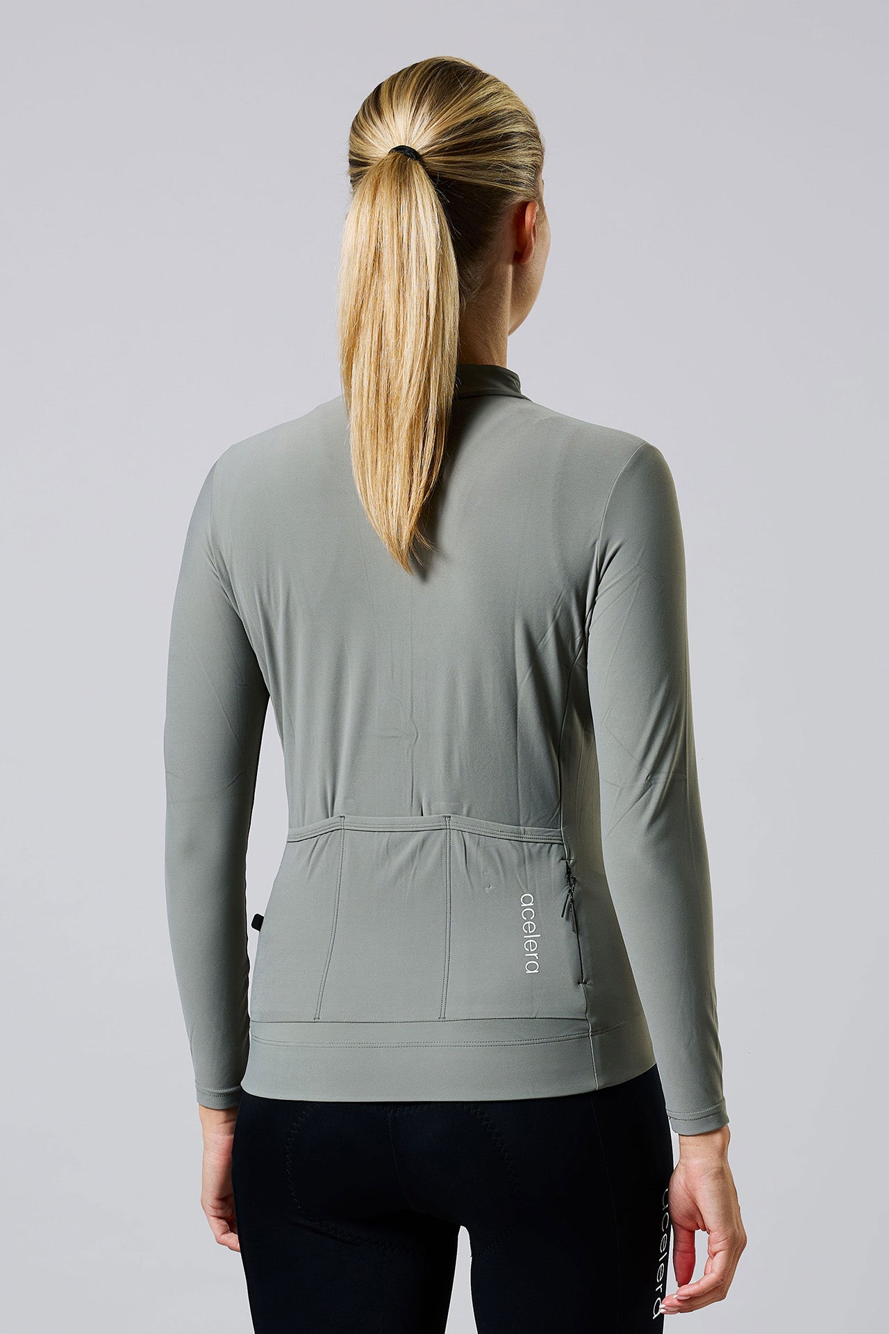 Dames Pro Lined Fietsshirt Lange Mouw Wielershirts Acelera.cc
