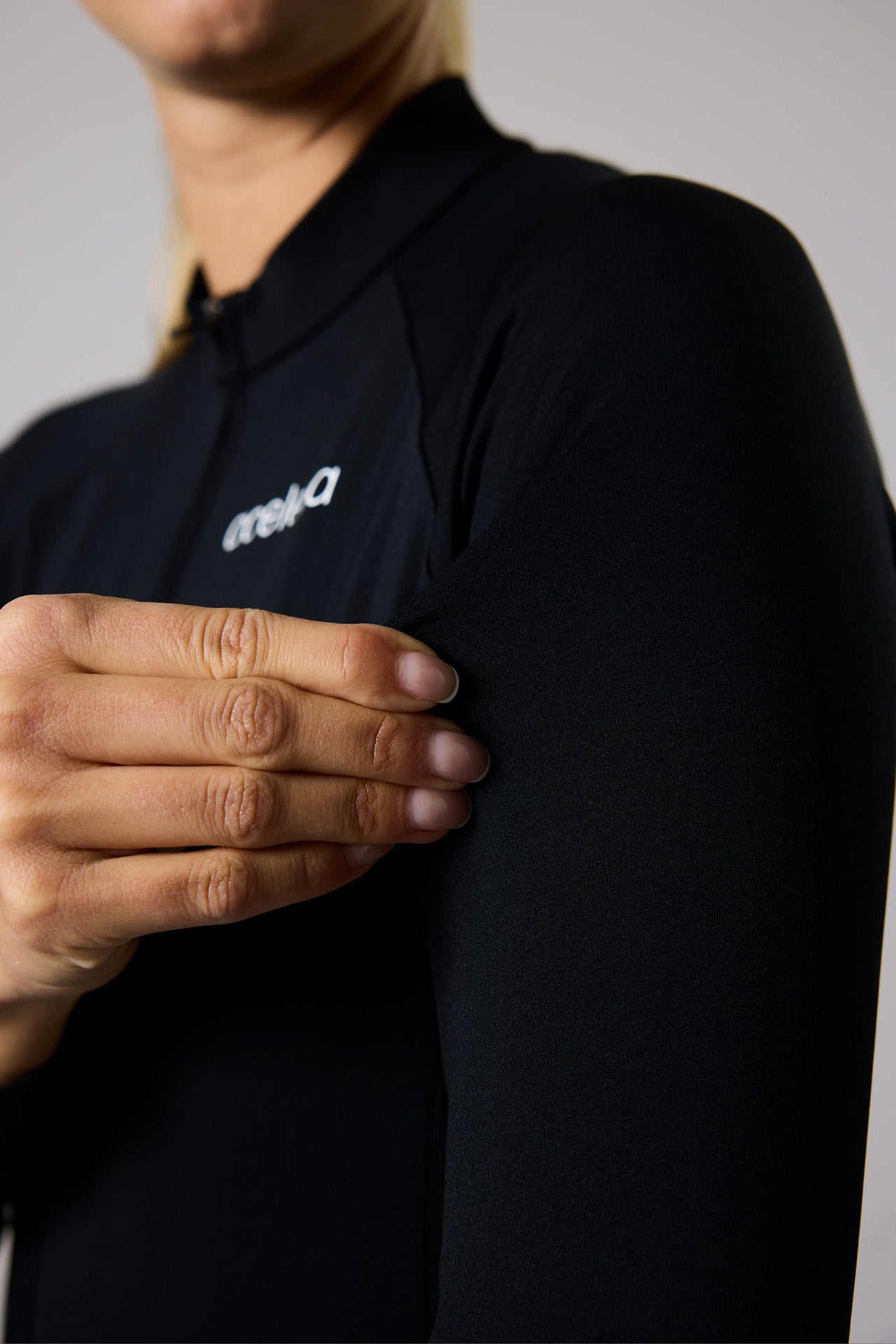 Dames Essential Fietsshirt Lange Mouw Thermo Fleece Wielershirts Acelera.cc