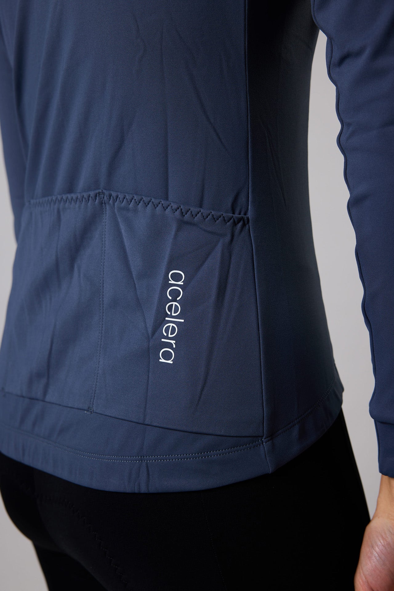 Dames Essential Fietsshirt Lange Mouw Thermo Fleece Wielershirts Acelera.cc