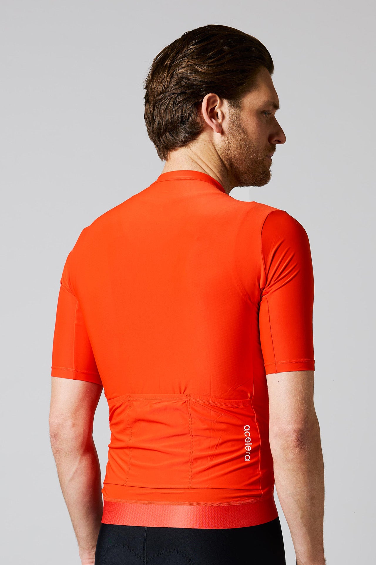 Heren Intermediate Fietsshirt Korte Mouw Wielershirts Acelera.cc