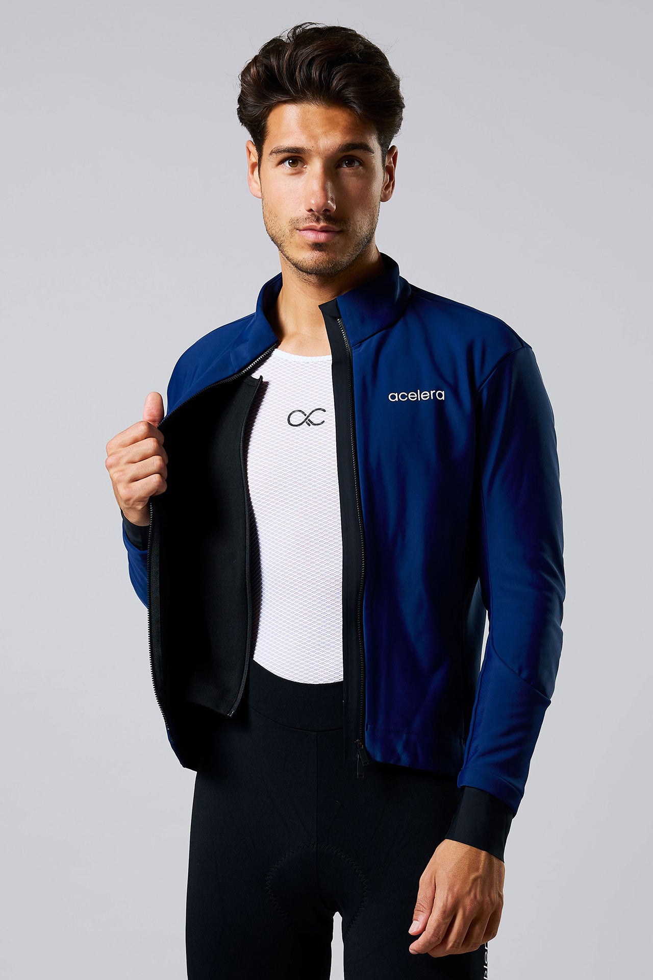 Heren Pro Deep Winter Fietsjack Wielershirts Acelera.cc