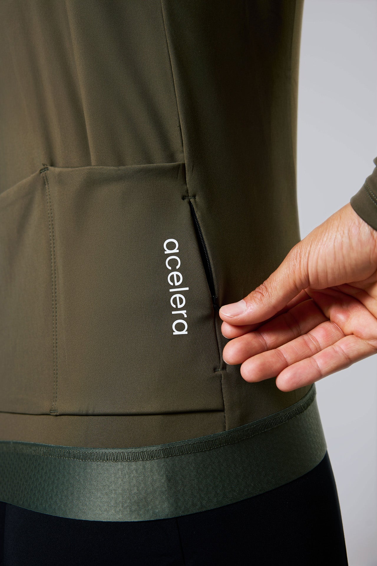 Heren Pro Fleeced Fietsshirt Lange Mouw Wielershirts Acelera.cc