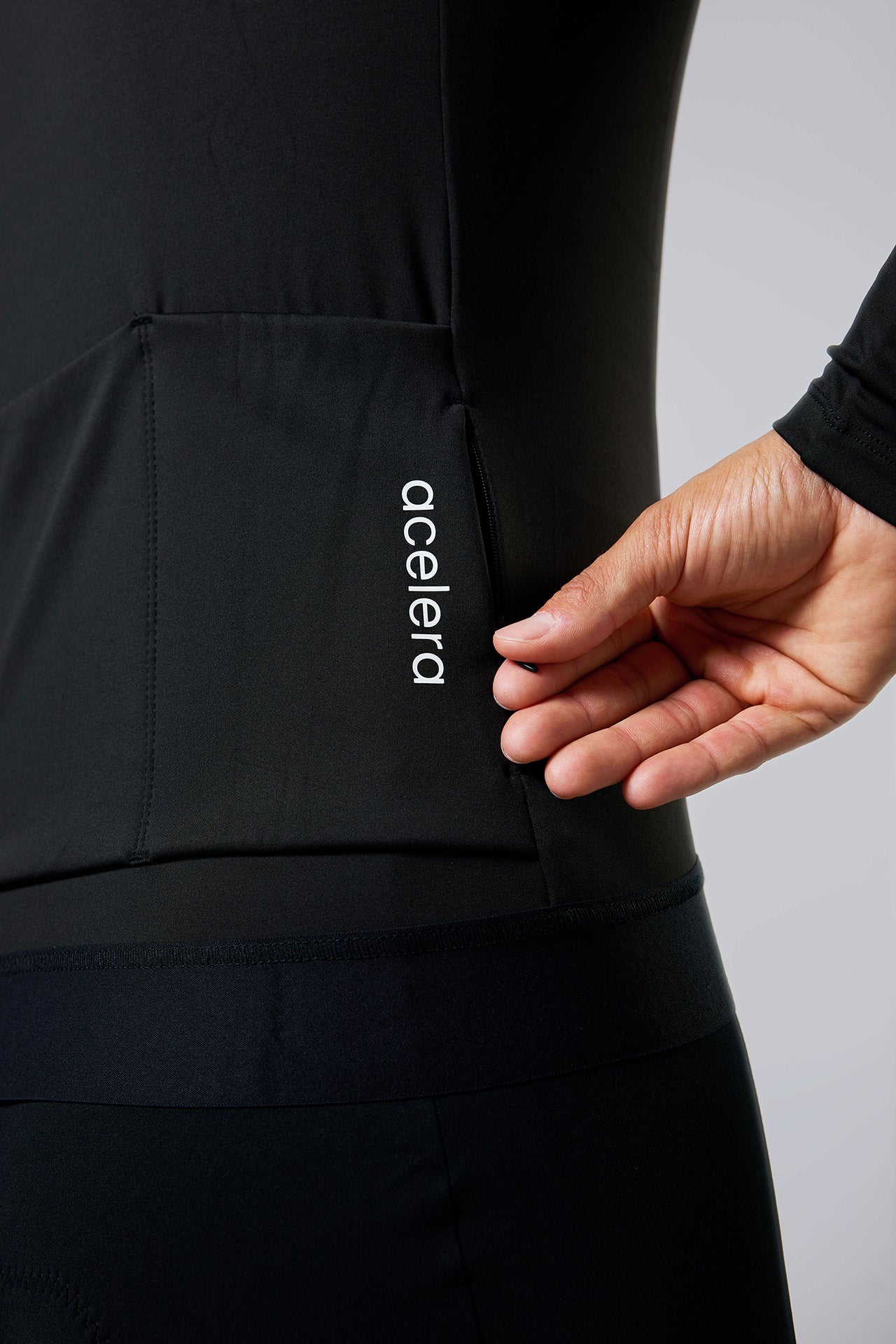Heren Pro Fleeced Fietsshirt Lange Mouw Wielershirts Acelera.cc