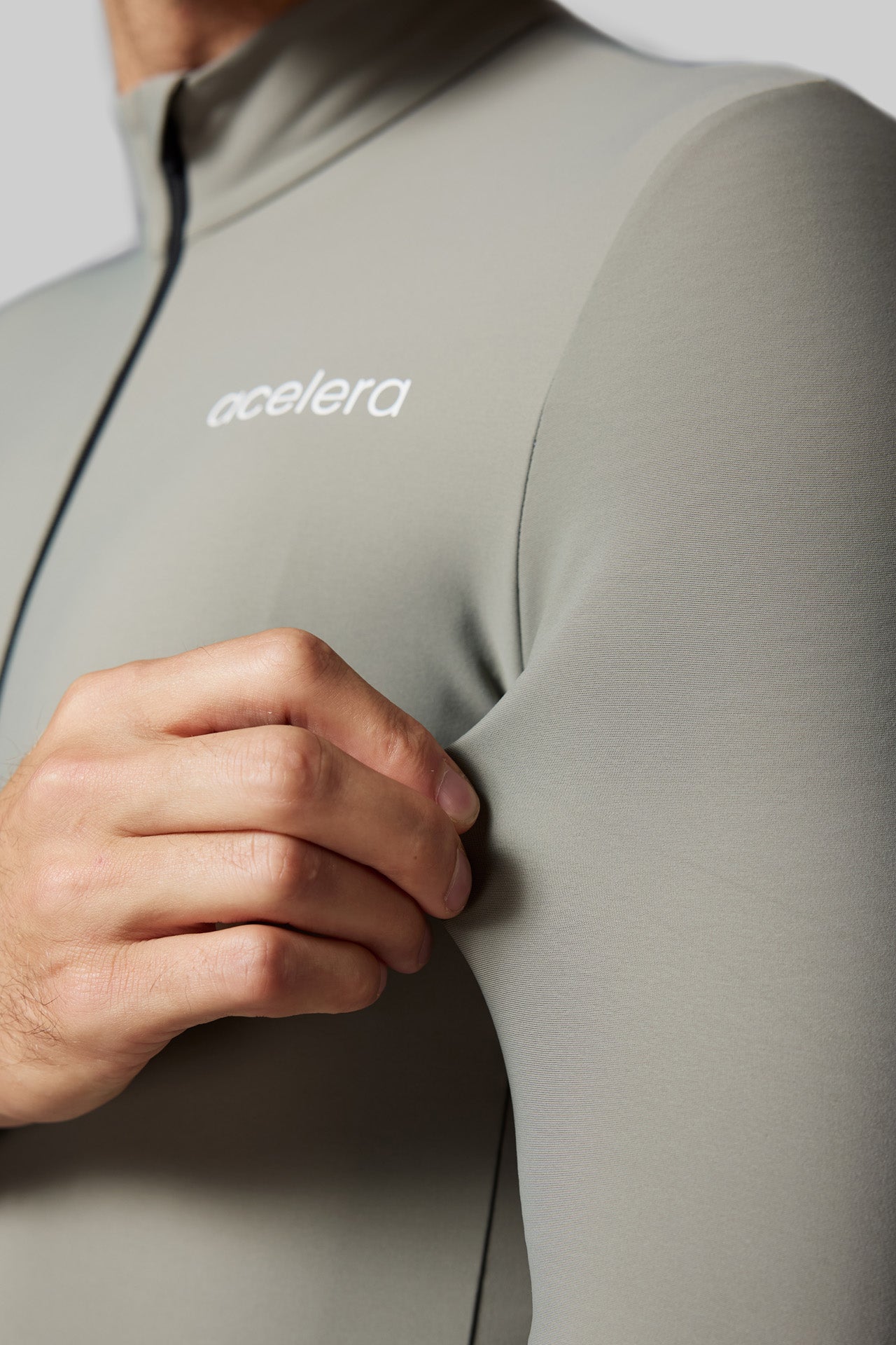 Heren Pro Fietsshirt Lange Mouw Lined Wielershirts Acelera.cc