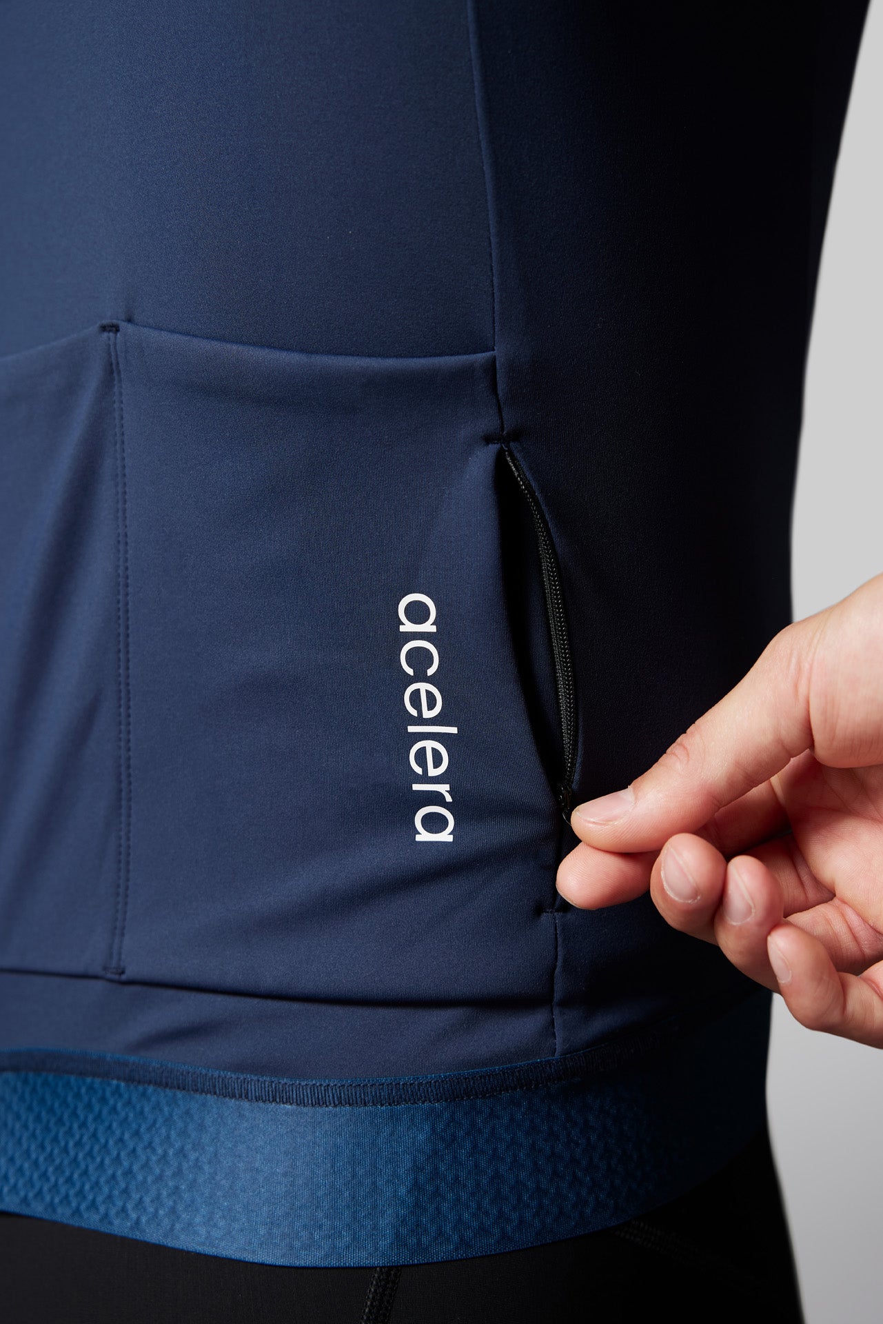 Heren Pro Fleeced Fietsshirt Lange Mouw Wielershirts Acelera.cc