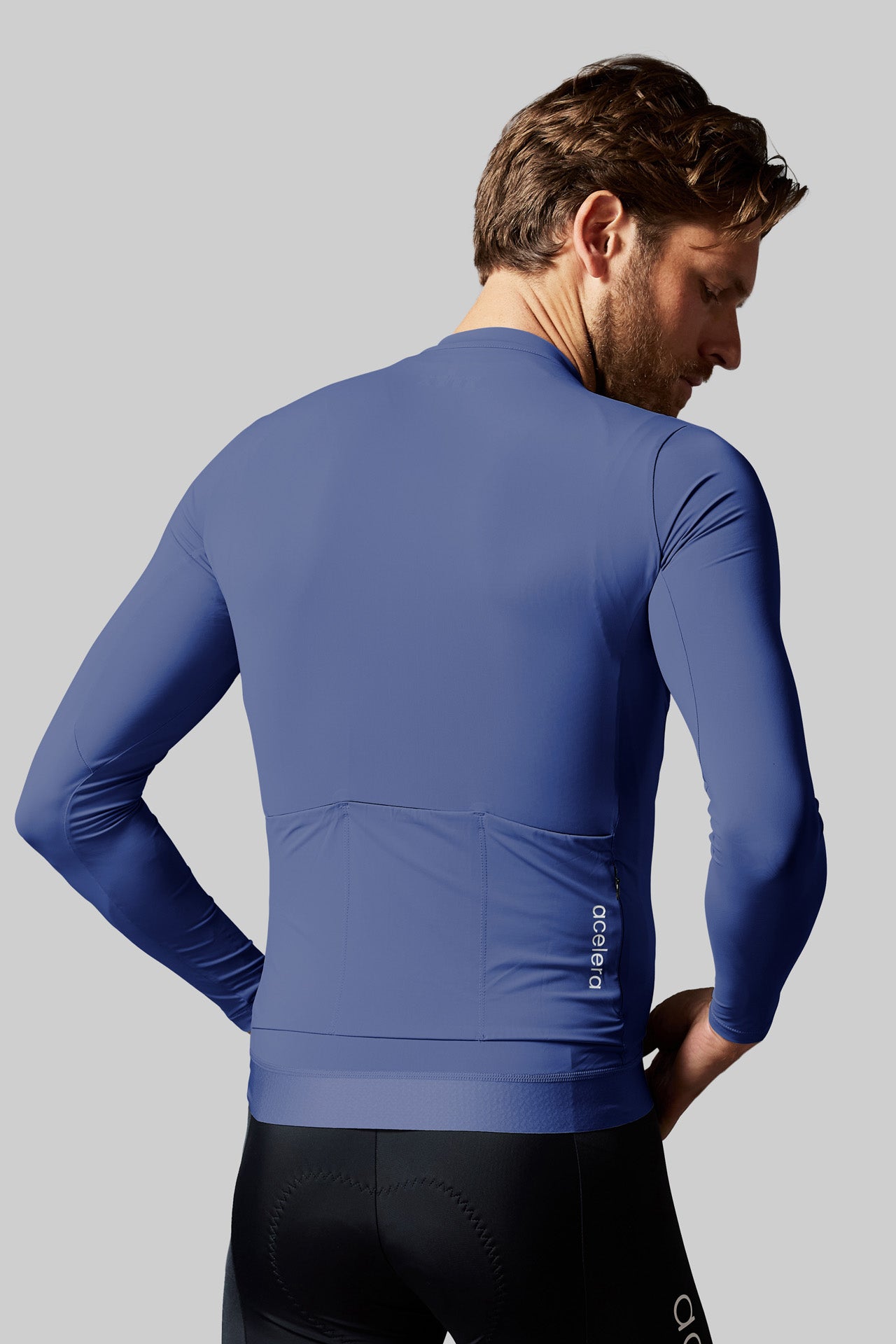 Heren Pro Summer Fietsshirt Lange Mouw Wielershirts Acelera.cc
