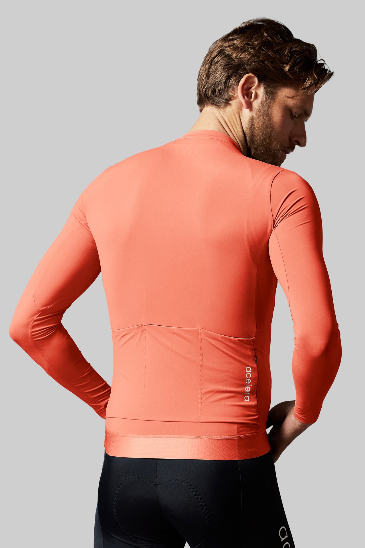 Heren Pro Summer Fietsshirt Lange Mouw Wielershirts Acelera.cc