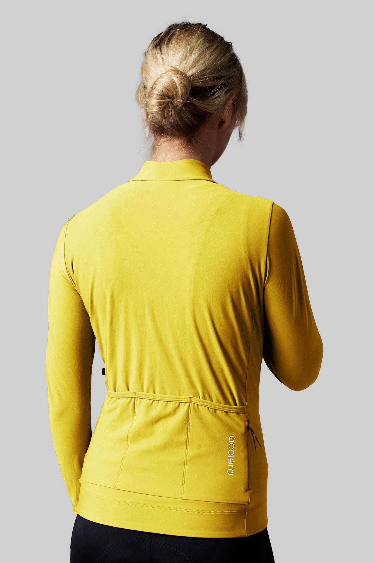 Dames Pro Lined Fietsshirt Lange Mouw Wielershirts Acelera.cc
