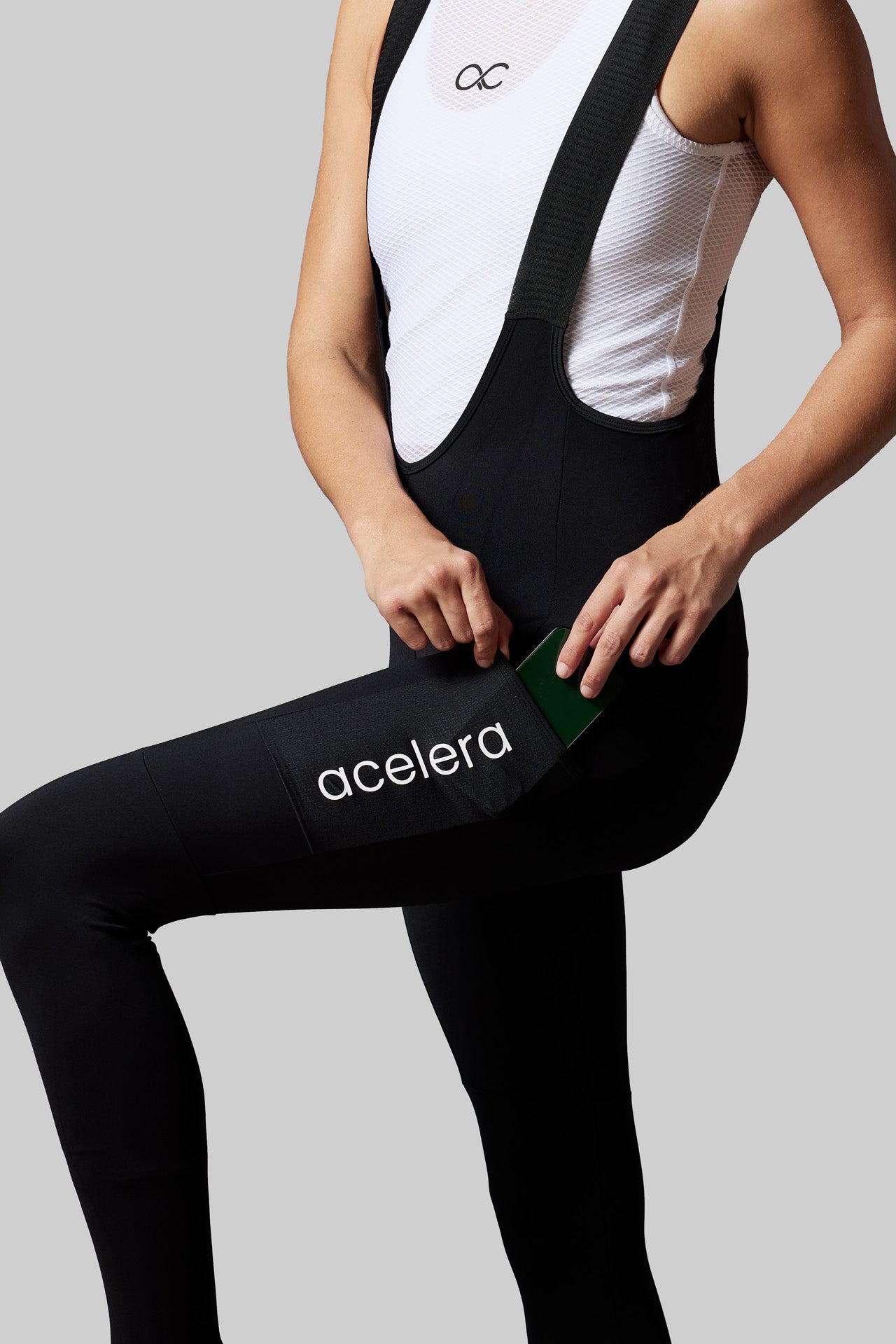 Dames Intermediate Fietsbroek Lang Wielerbroeken Acelera.cc