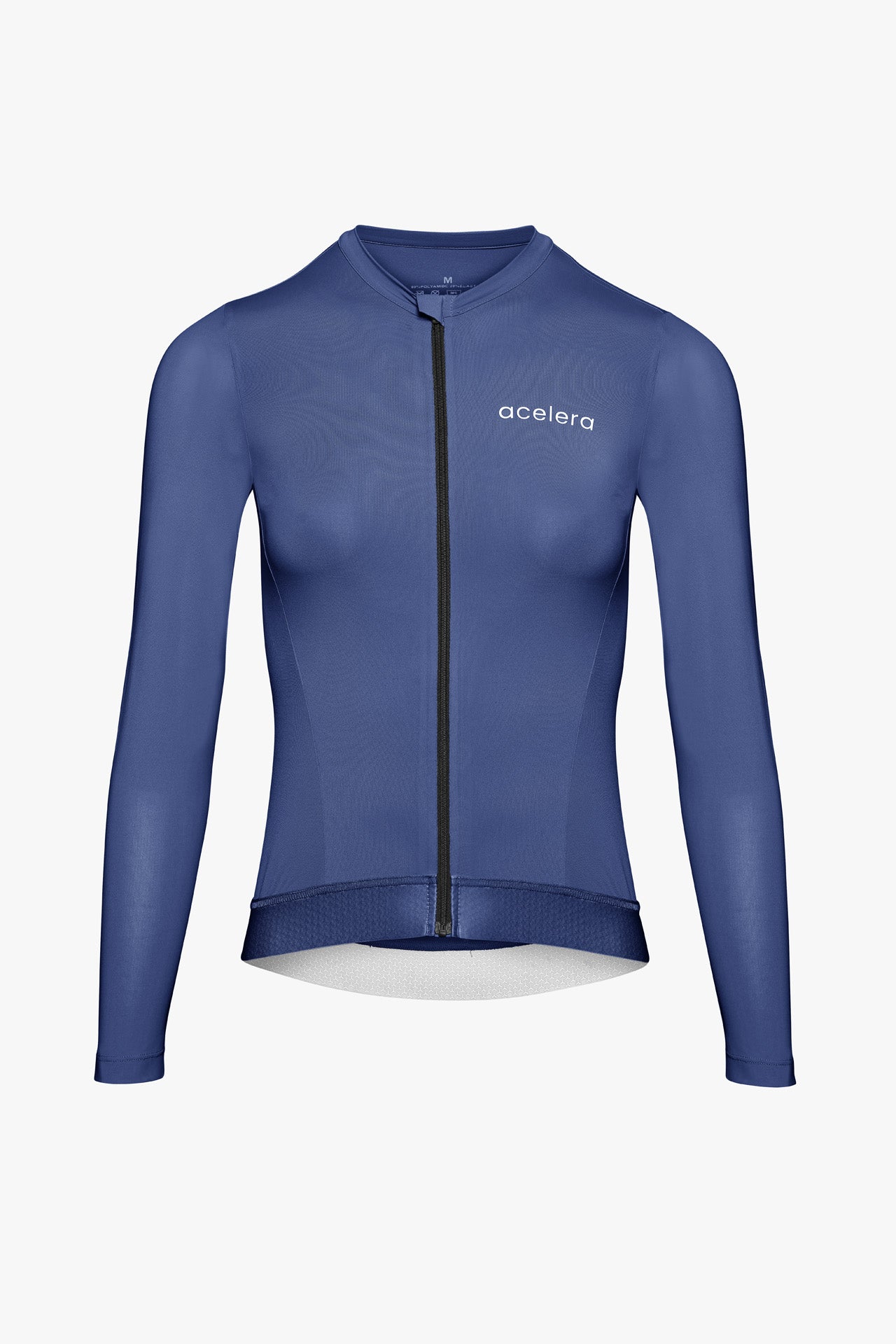 Dames Pro Summer Fietsshirt Lange Mouw Wielershirts Acelera.cc Blue XS