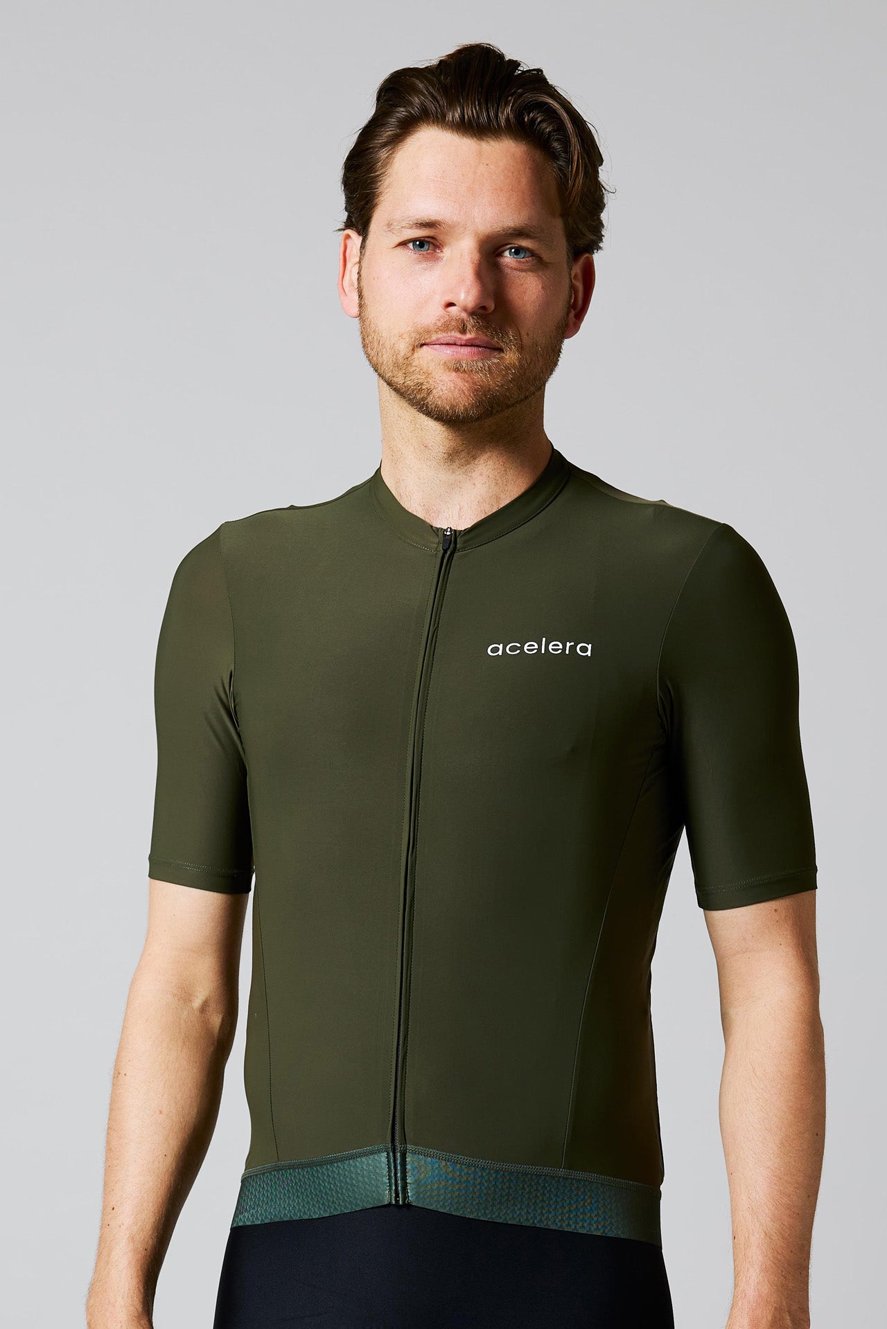 Heren Intermediate Fietsshirt Korte Mouw Wielershirts Acelera.cc