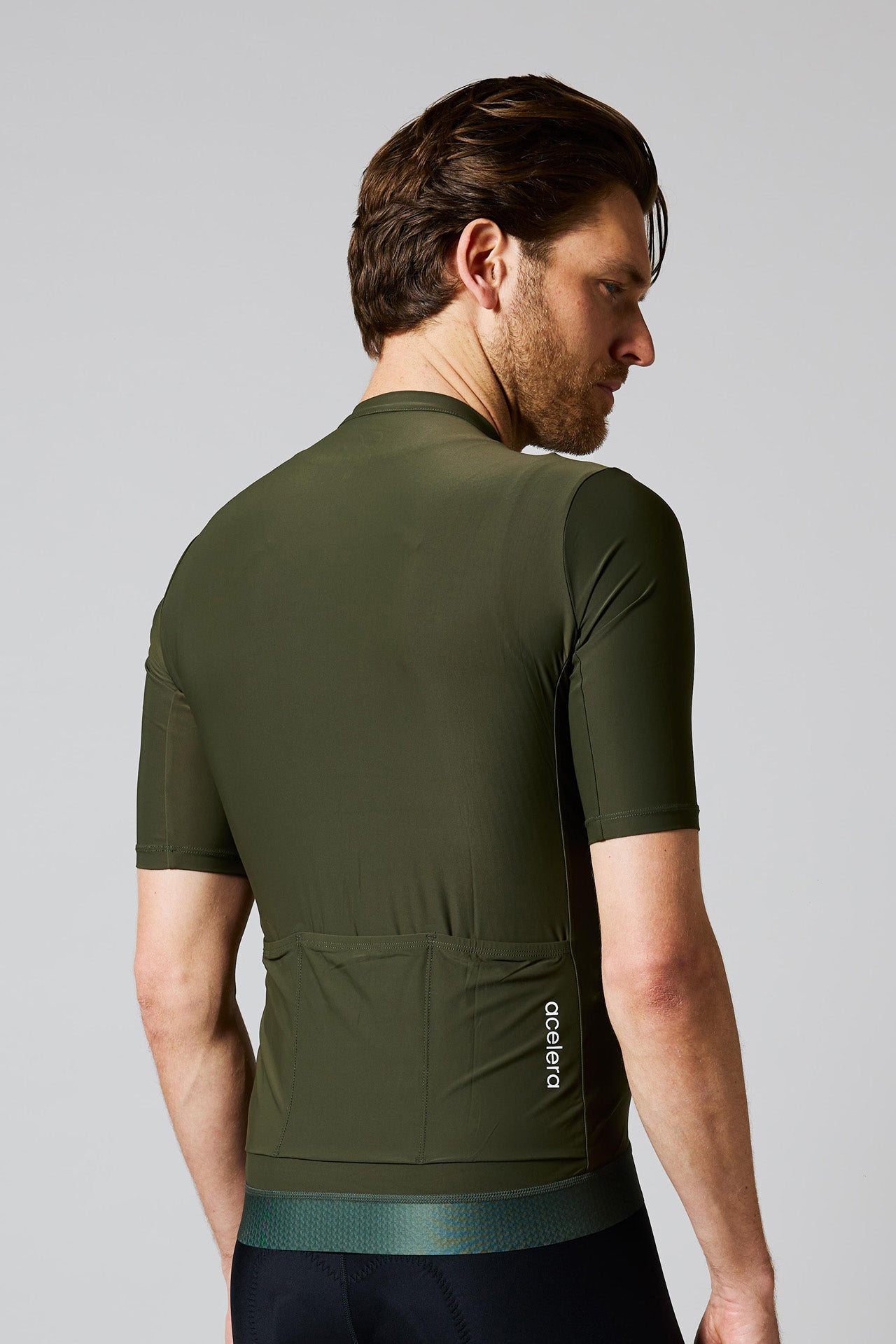 Heren Intermediate Fietsshirt Korte Mouw Wielershirts Acelera.cc