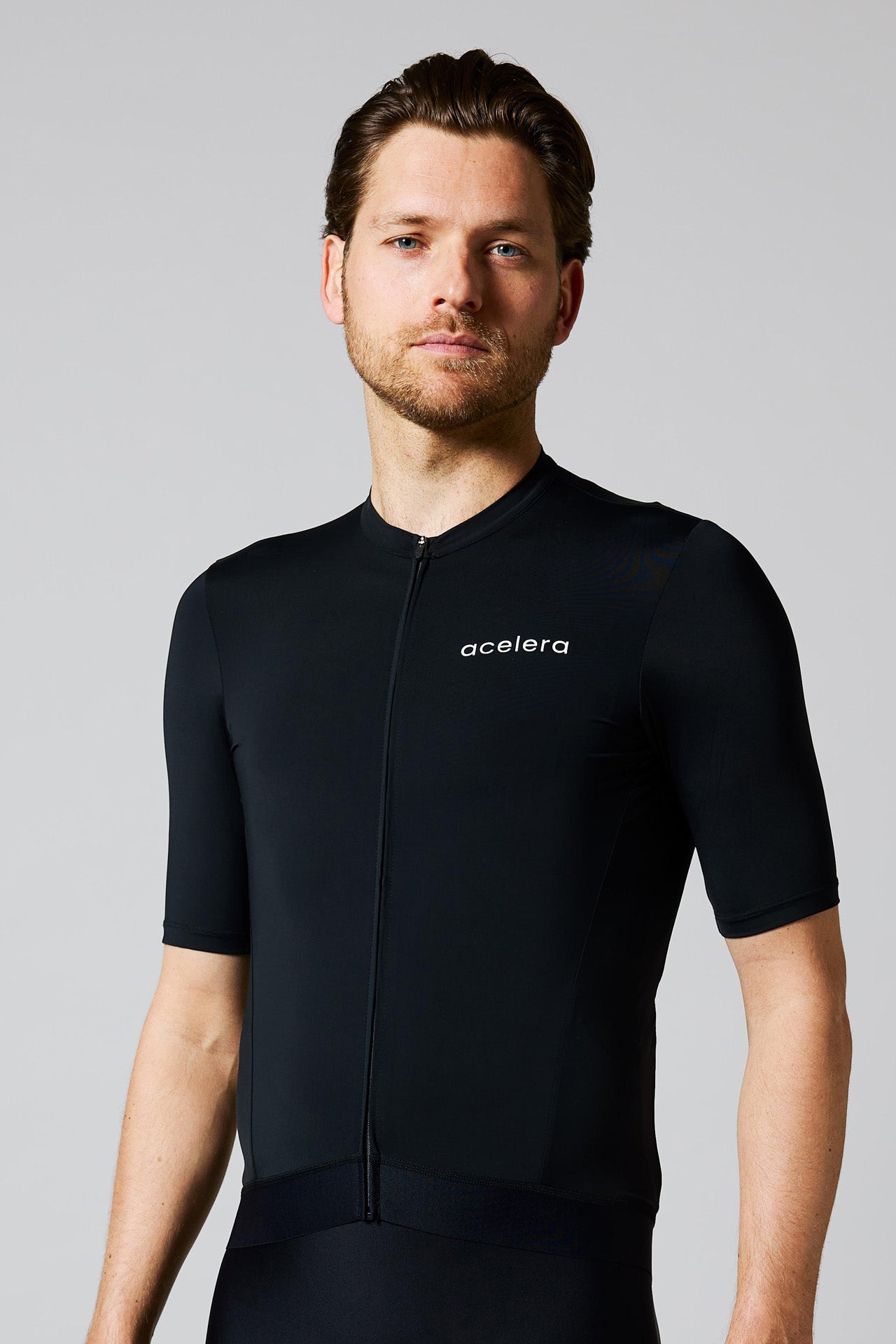 Heren Intermediate Fietsshirt Korte Mouw Wielershirts Acelera.cc