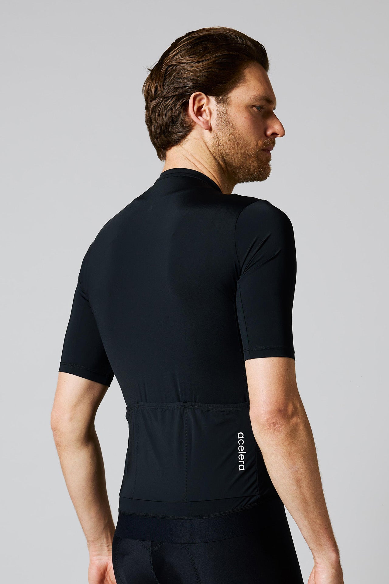 Heren Intermediate Fietsshirt Korte Mouw Wielershirts Acelera.cc