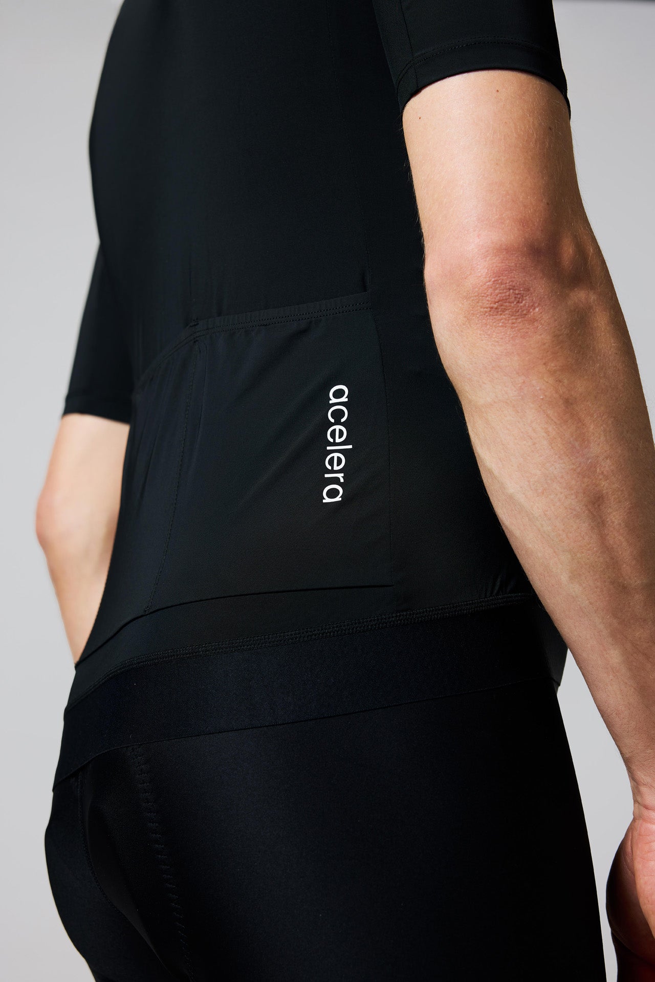 Heren Intermediate Fietsshirt Korte Mouw Wielershirts Acelera.cc