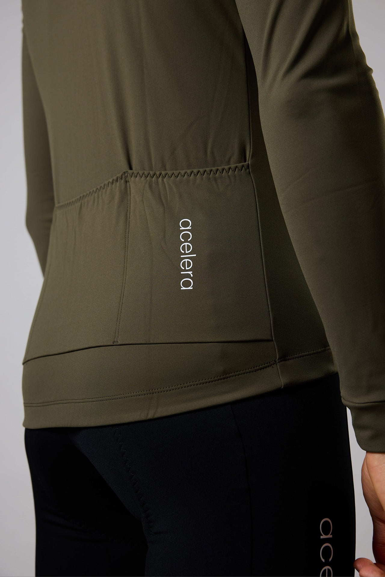 Heren Essential Fietsshirt Lange Mouw Thermo Fleece Wielershirts Acelera.cc