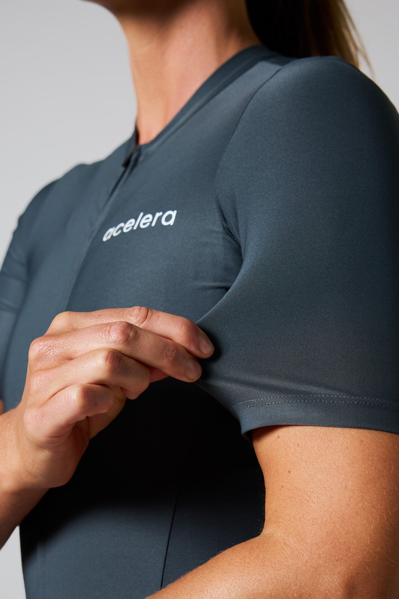 Dames Essential Fietsshirt Korte Mouw Wielershirts Acelera.cc