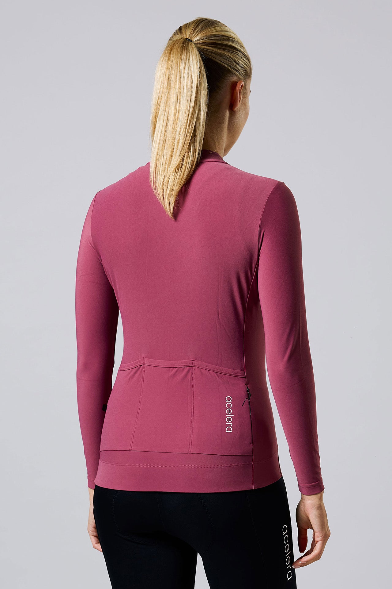 Dames Pro Lined Fietsshirt Lange Mouw Wielershirts Acelera.cc