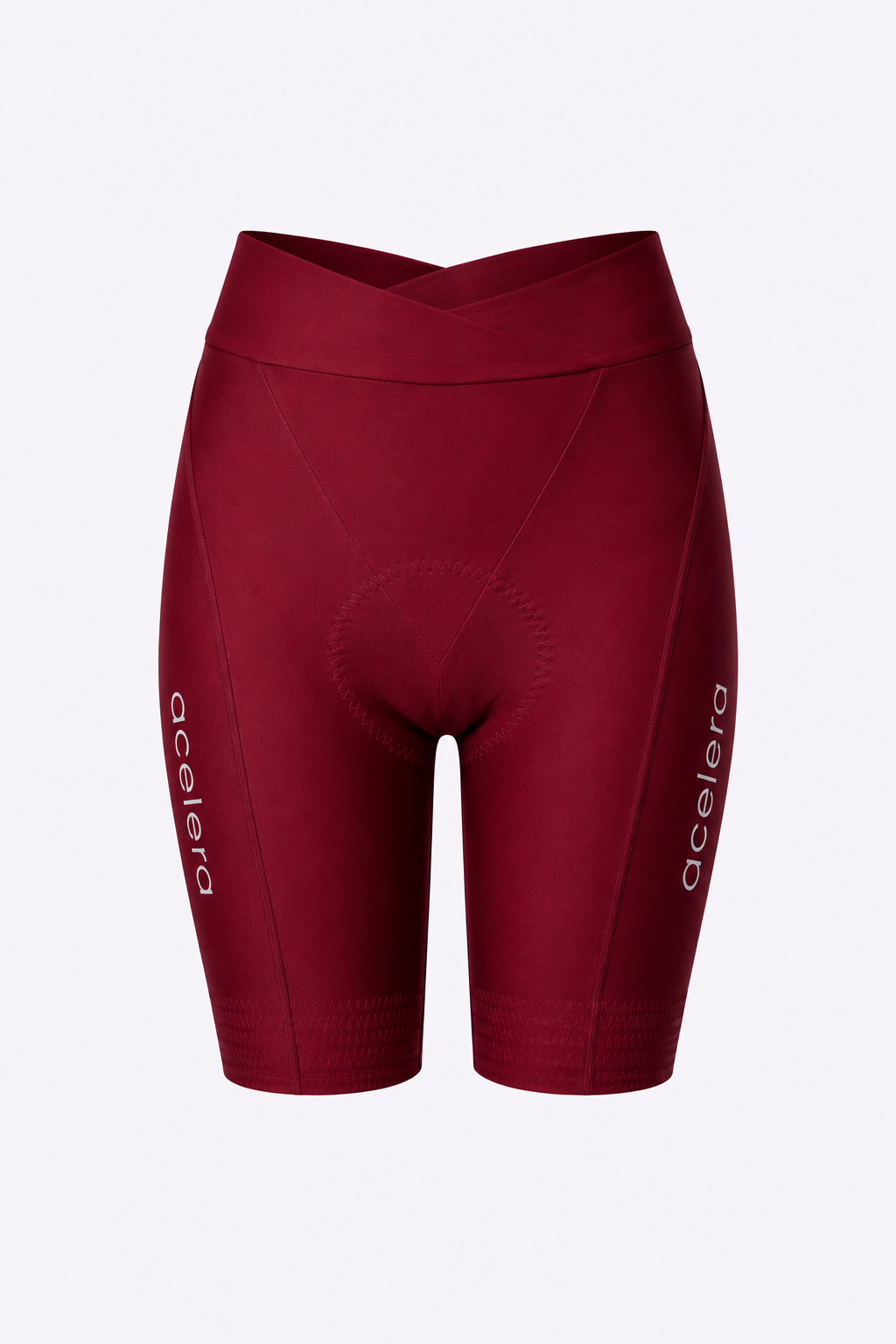 Acelera Dames Intermediate Fietsshort Red Product Shot #Color_Red