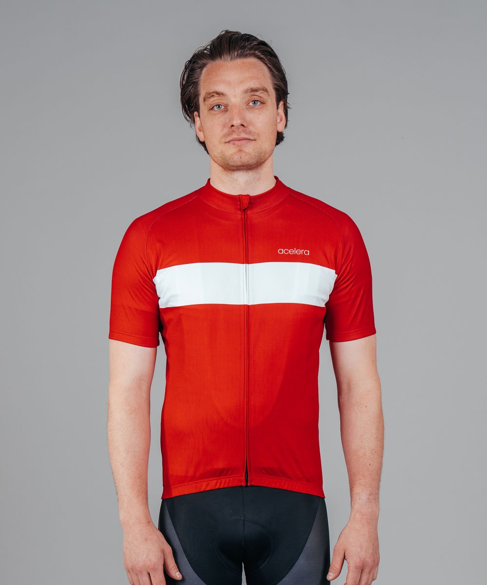 Wielershirt Rood