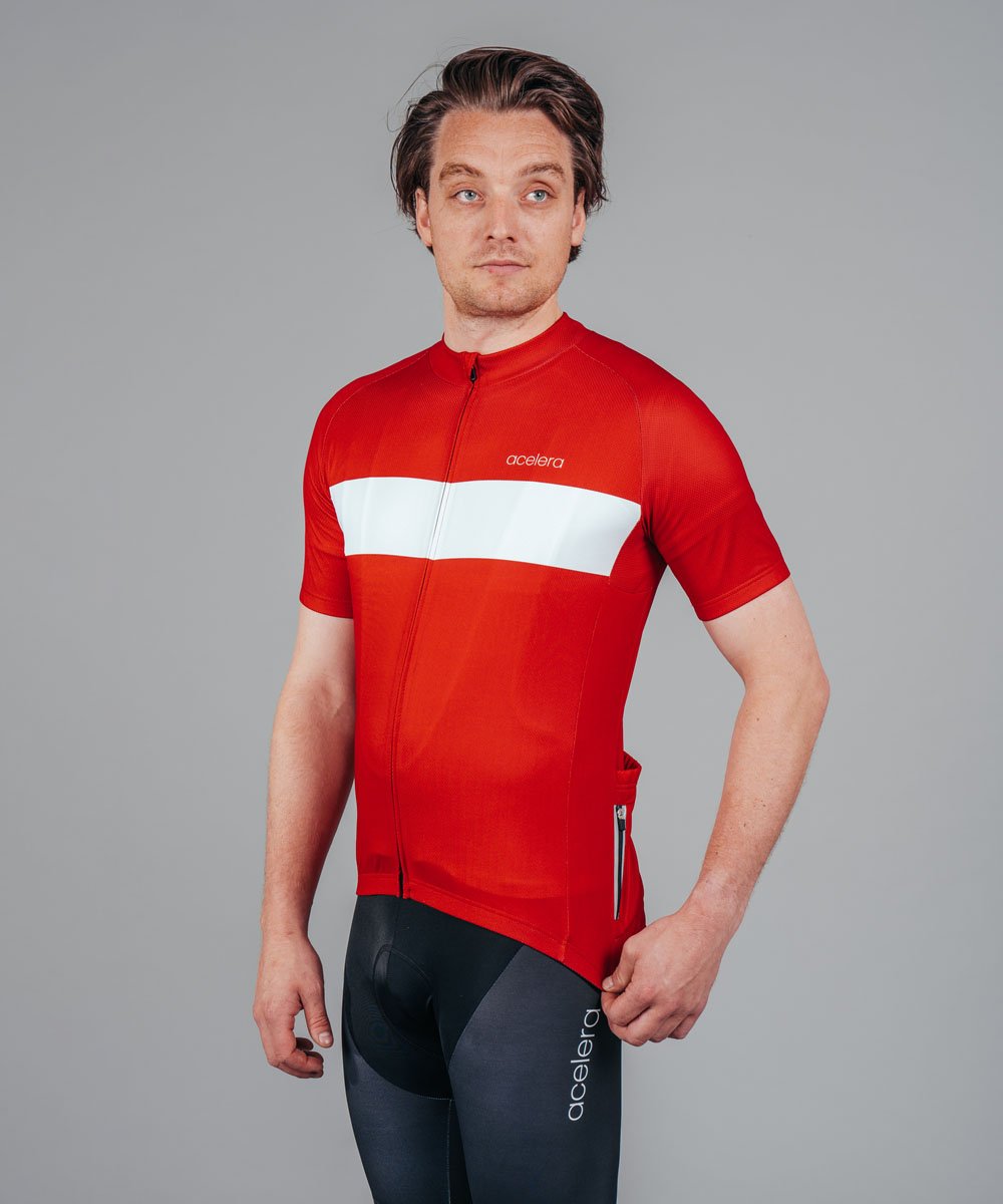 Wielershirt Rood