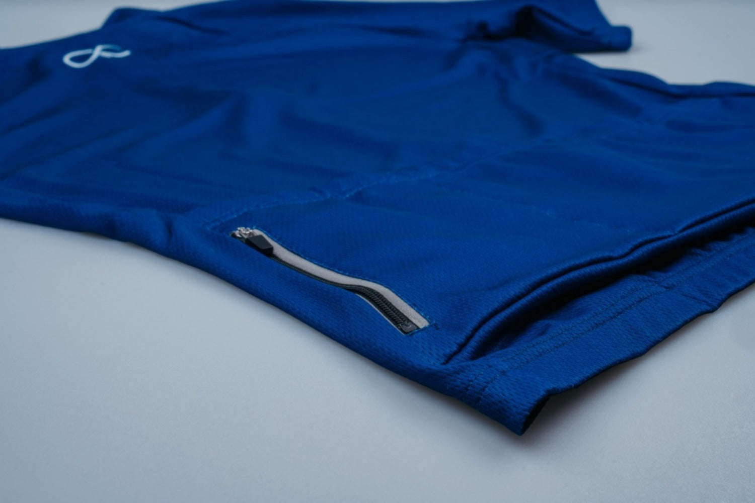 Heren Essential Fietsshirt Blauw Wielershirts Acelera.cc