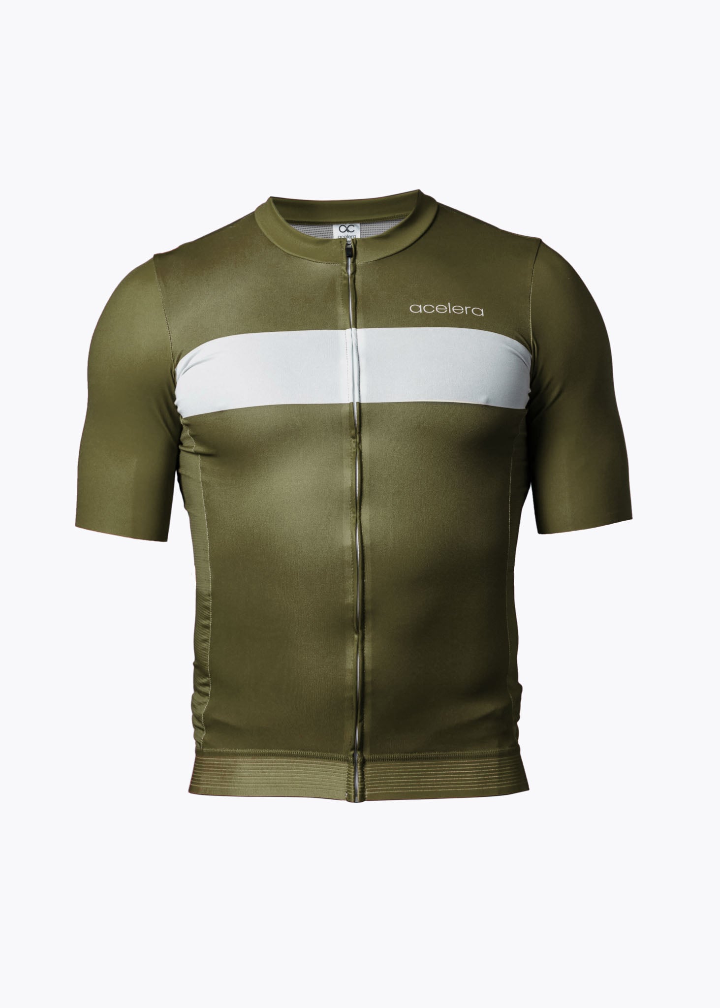 Professional Wielershirt Groen korte mouw Wielershirts Acelera.cc