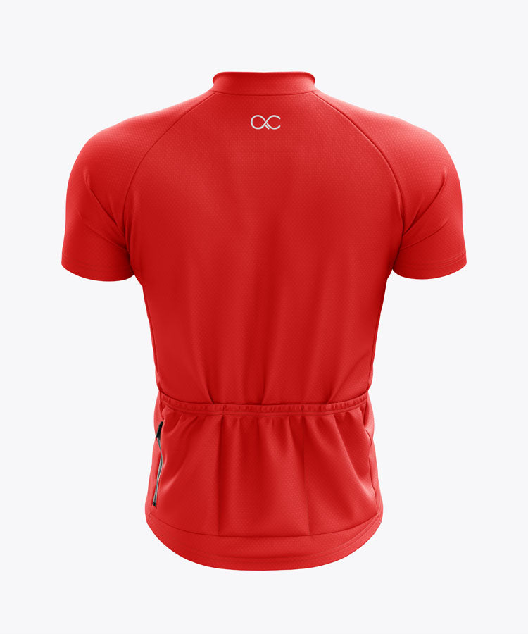 Herren Essential Radtrikot Rot