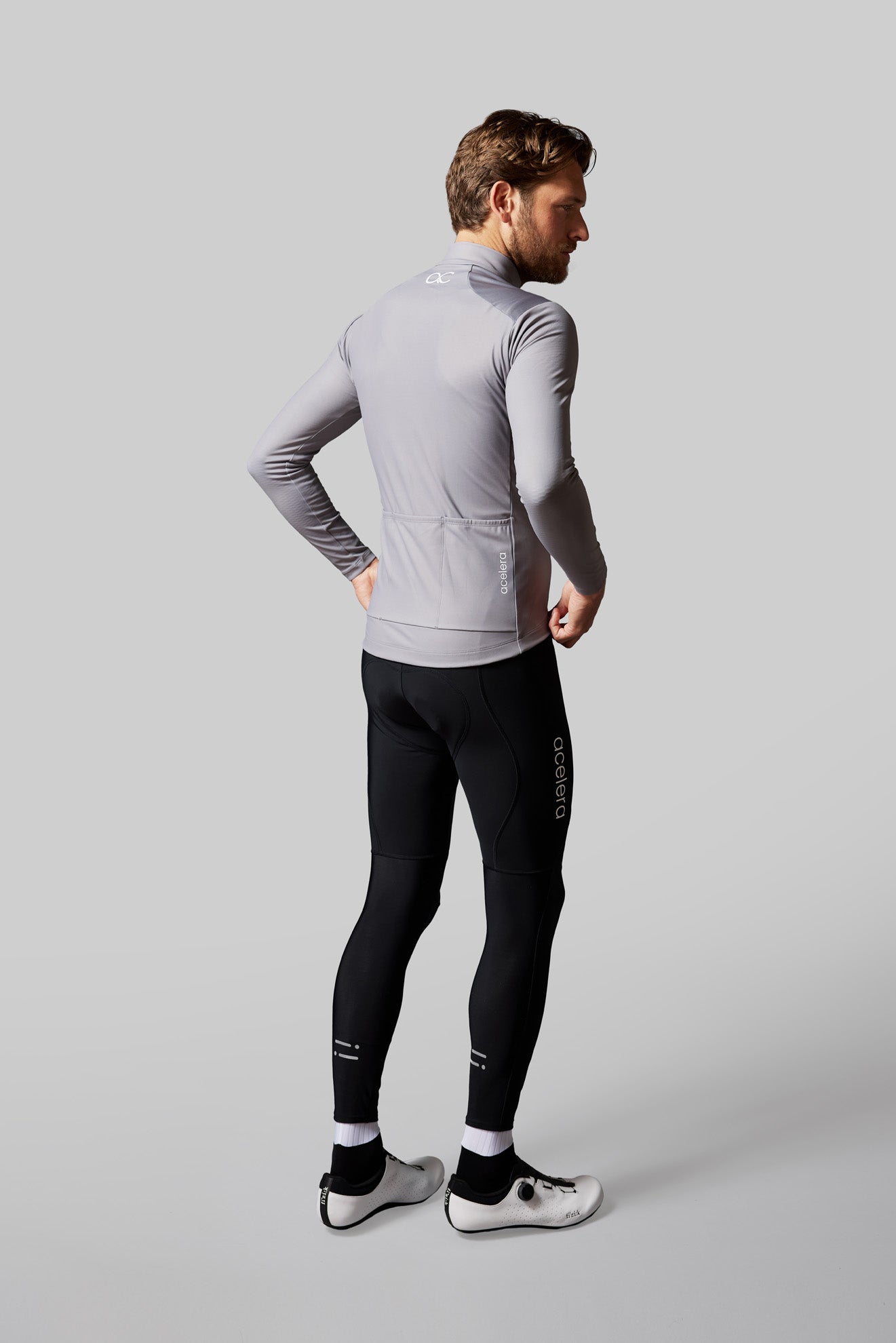 Intermediate Fleeced Long Sleeve Jersey Ash Grey Men