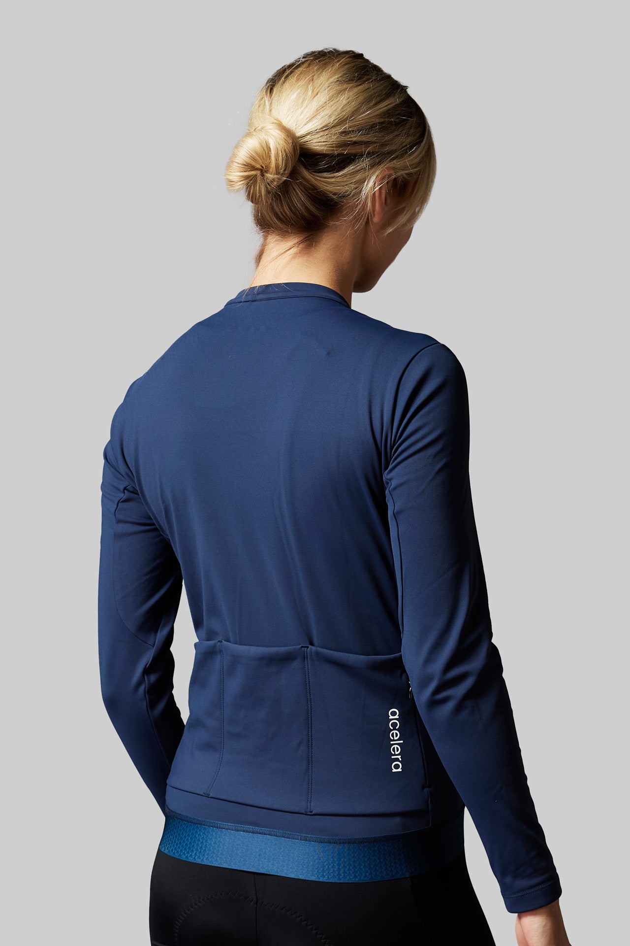 Fleeced Long Sleeve Dark Blue Women