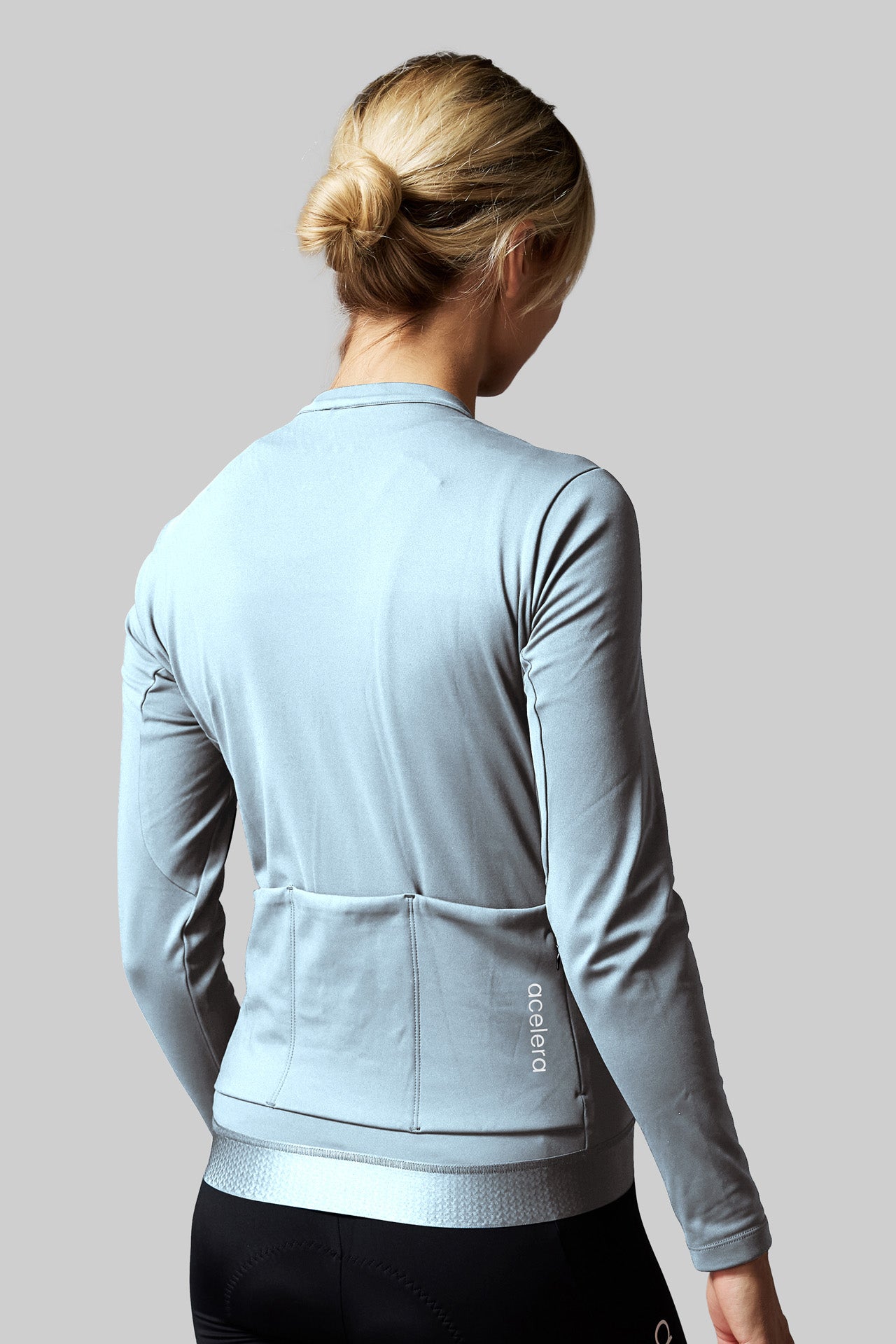 Women's Fleeced Long Sleeve Light Blue