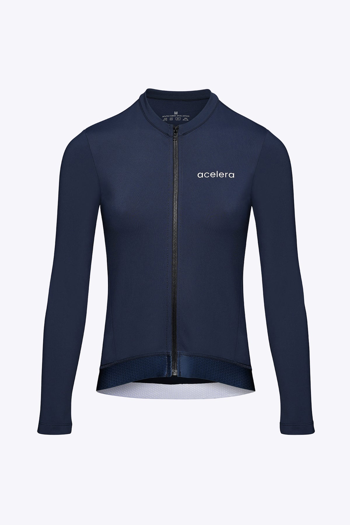 Acelera Dames Pro Fleeced Fietsshirt Lange Mouw - Blue Product Shot #Color_Blue