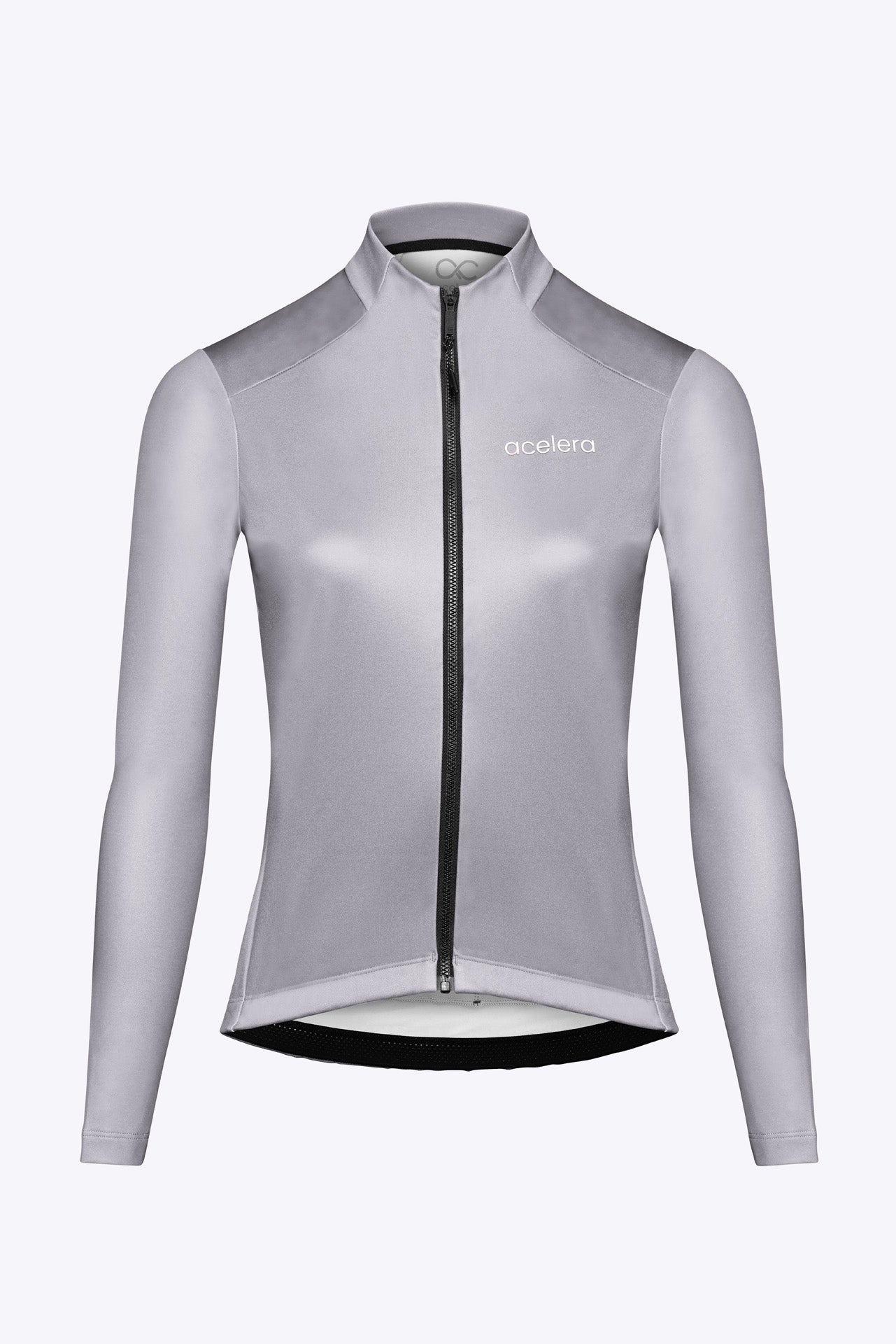 Women Fleeced Long Sleeve Light Grey