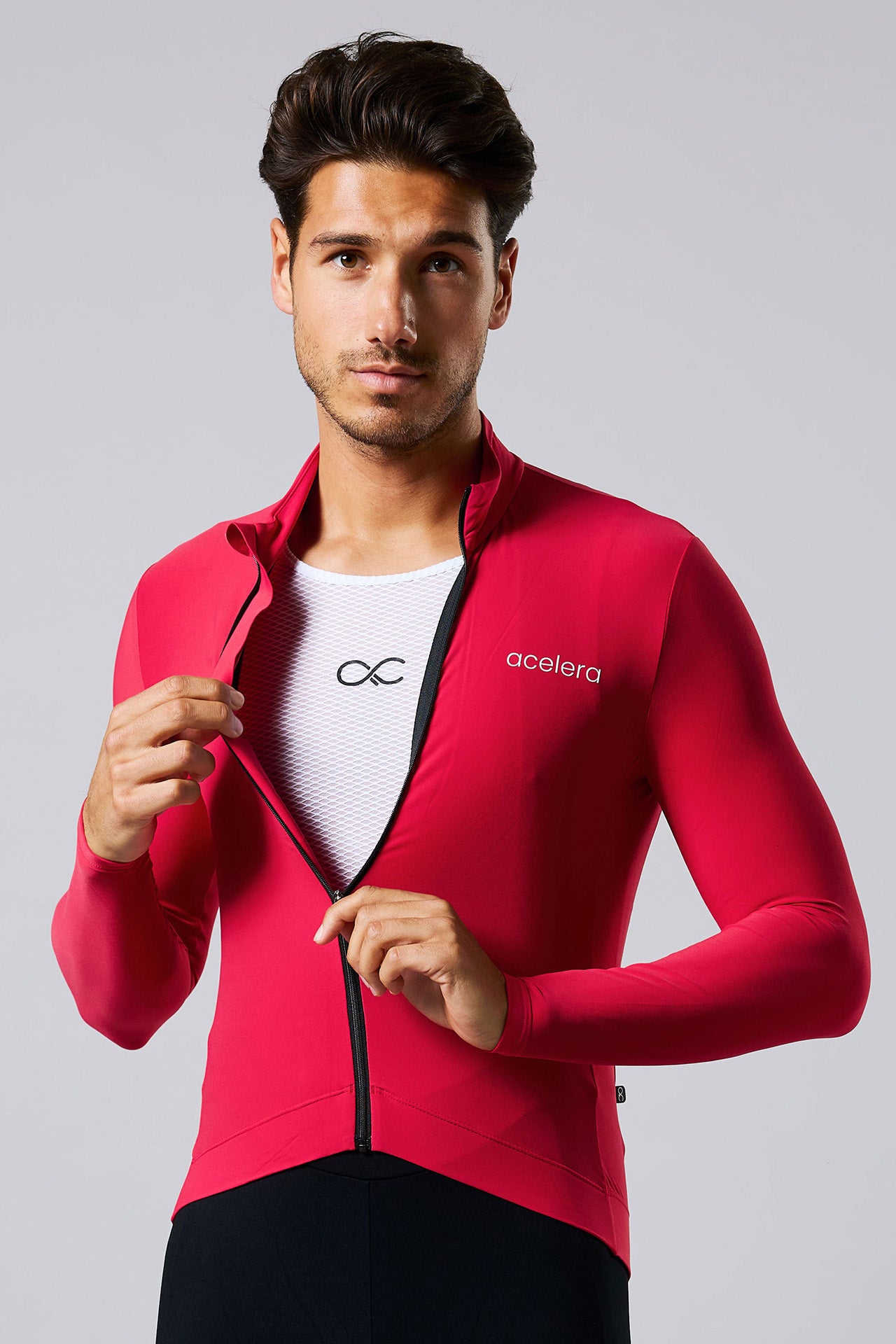Men's Pro Cycling Shirt Long Sleeve Lined