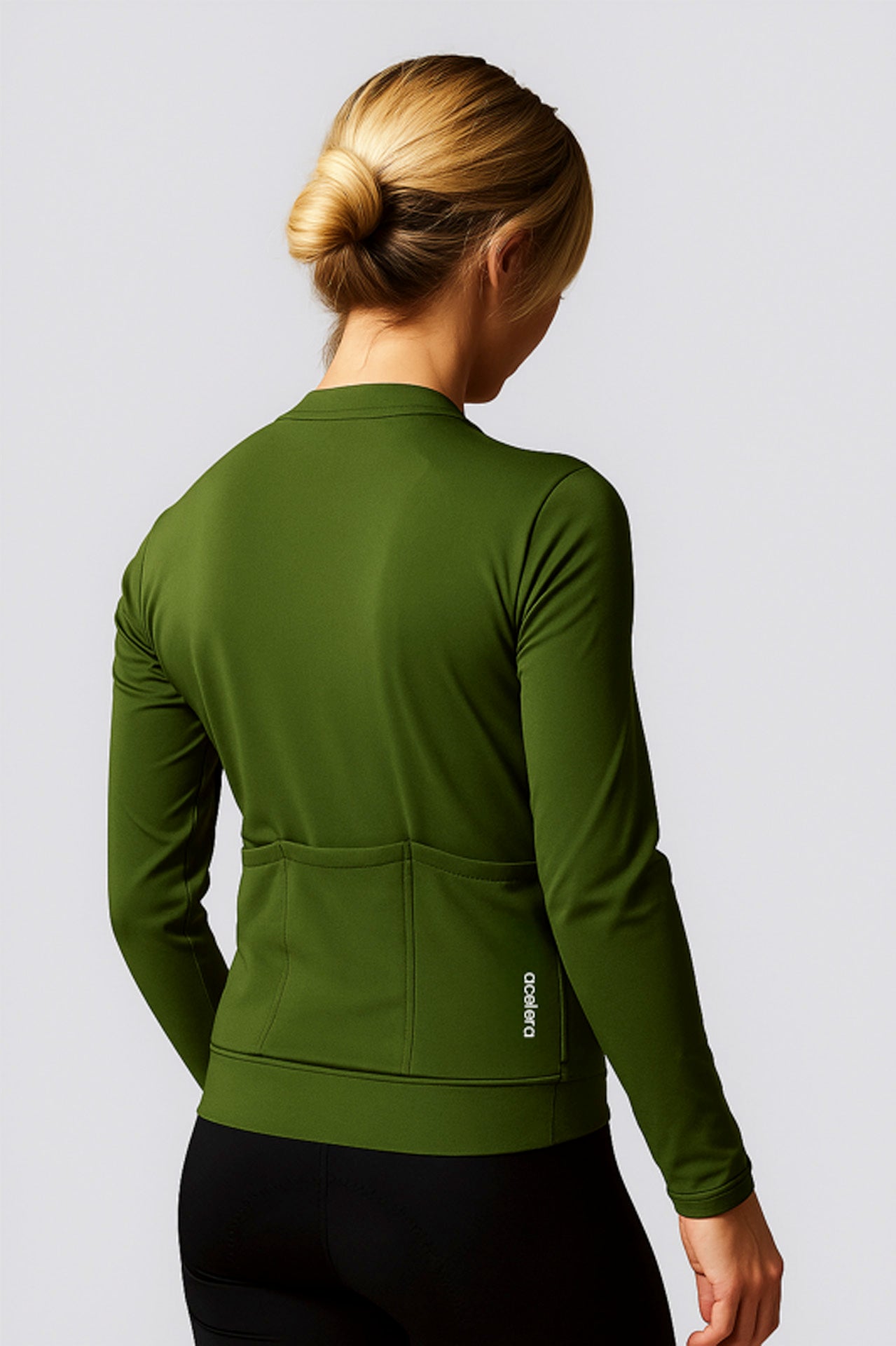 Damen Pro Fleece-Radtrikot Langarm