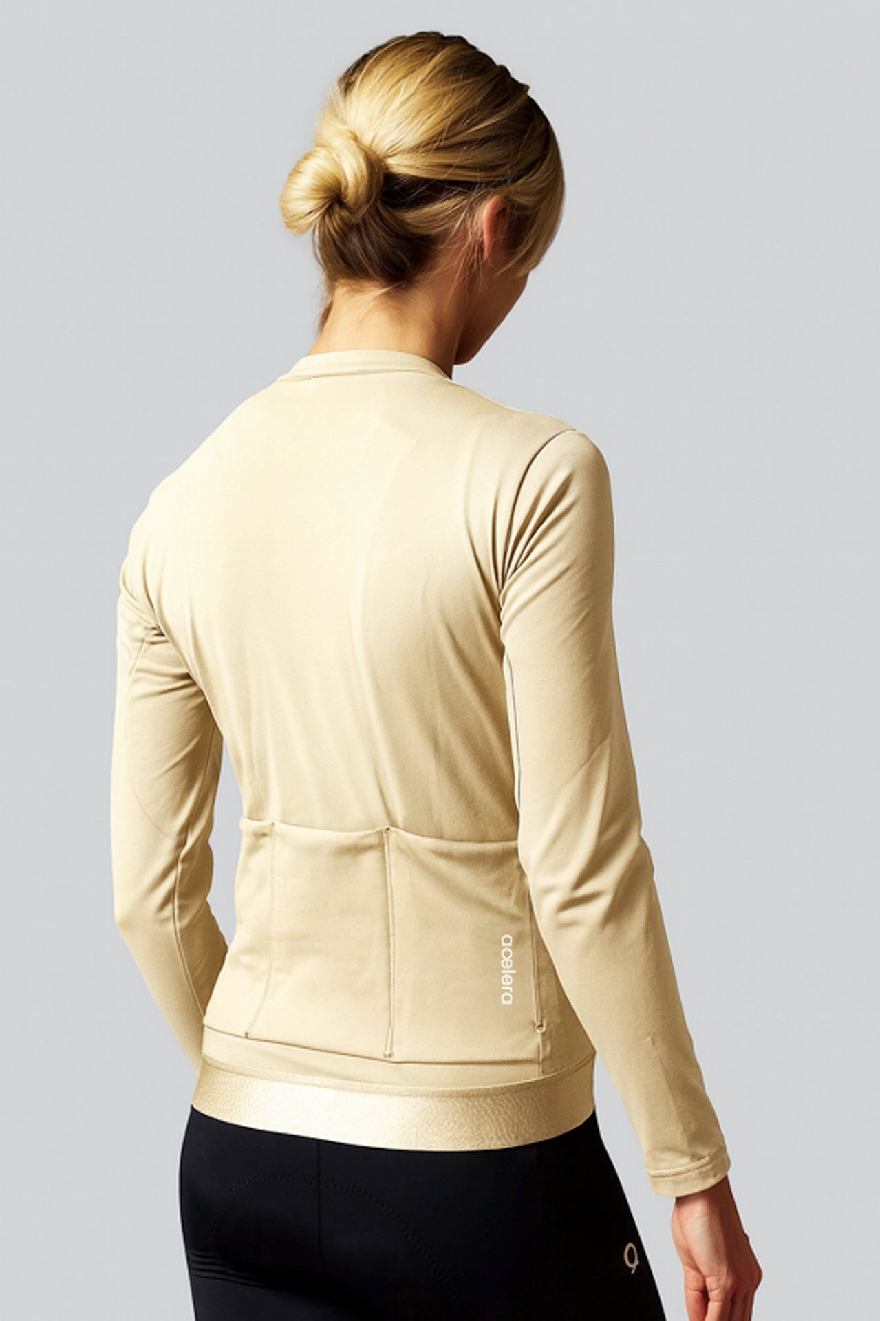 Damen Pro Fleece-Radtrikot Langarm