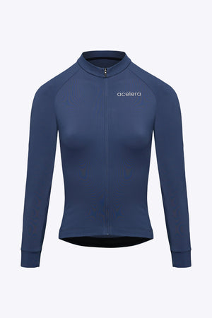 Camisola de ciclismo de manga comprida para mulher Essential em forro polar térmico