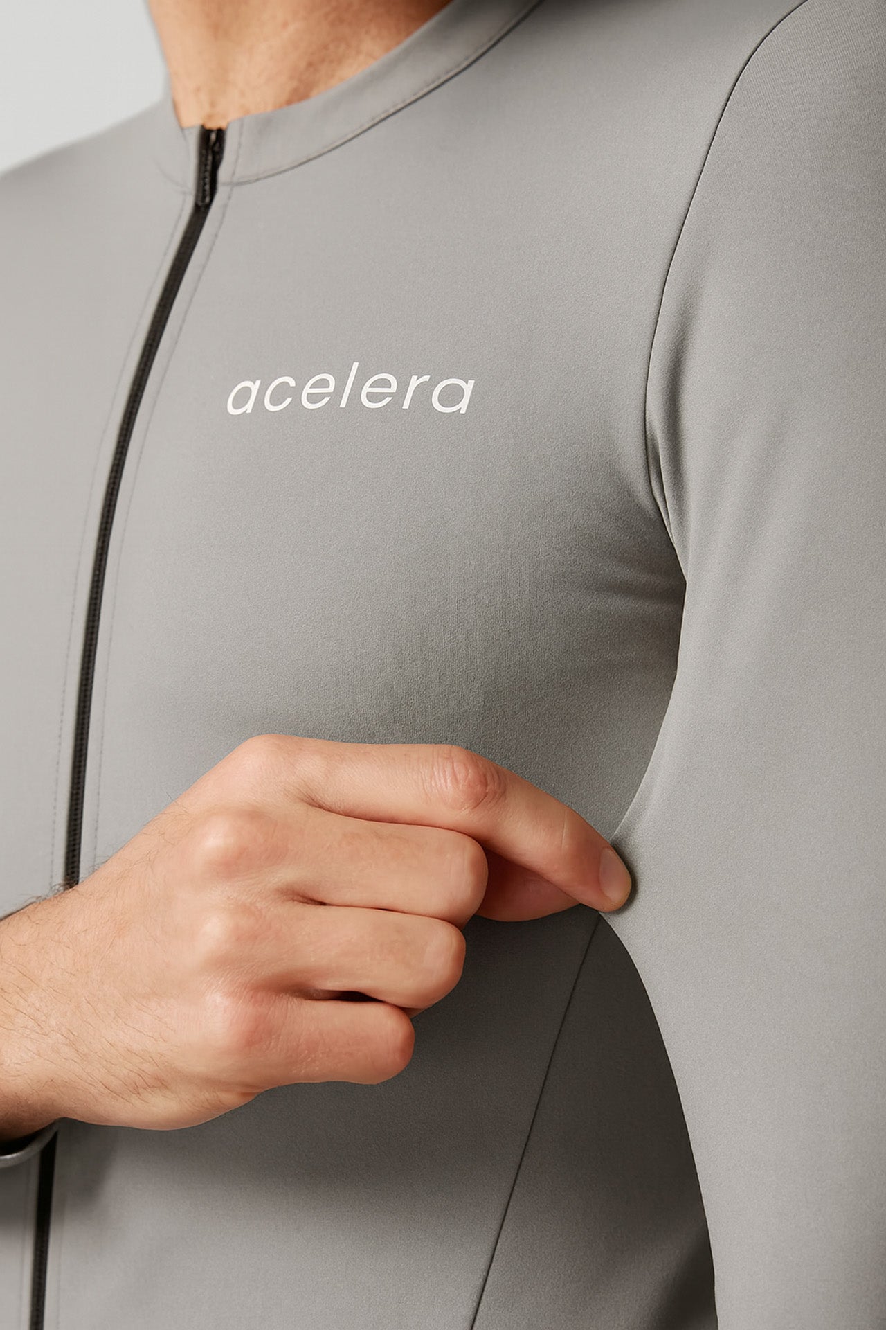 Heren Pro Fleeced Fietsshirt Lange Mouw