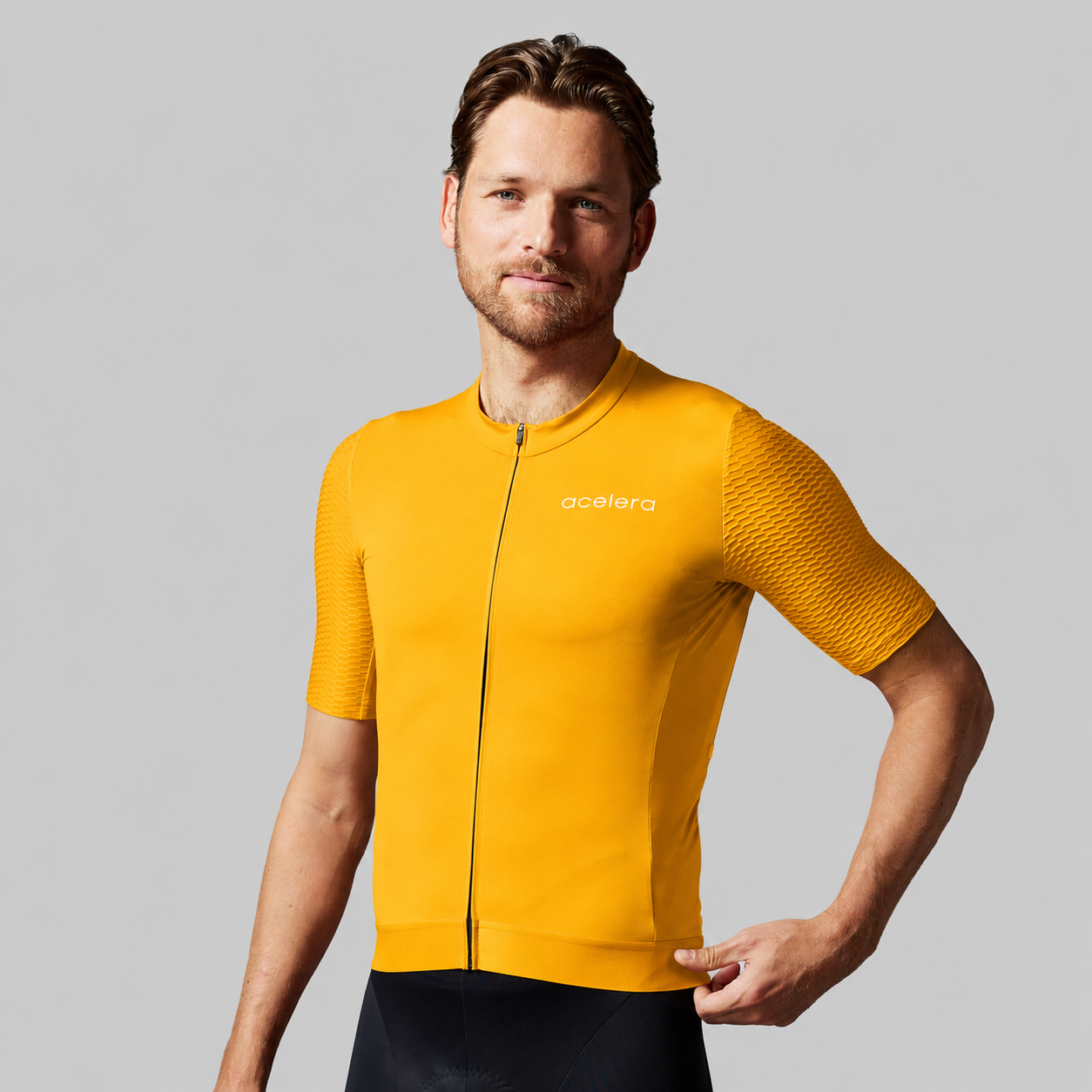 Heren Pro Fietsshirt Korte Mouw