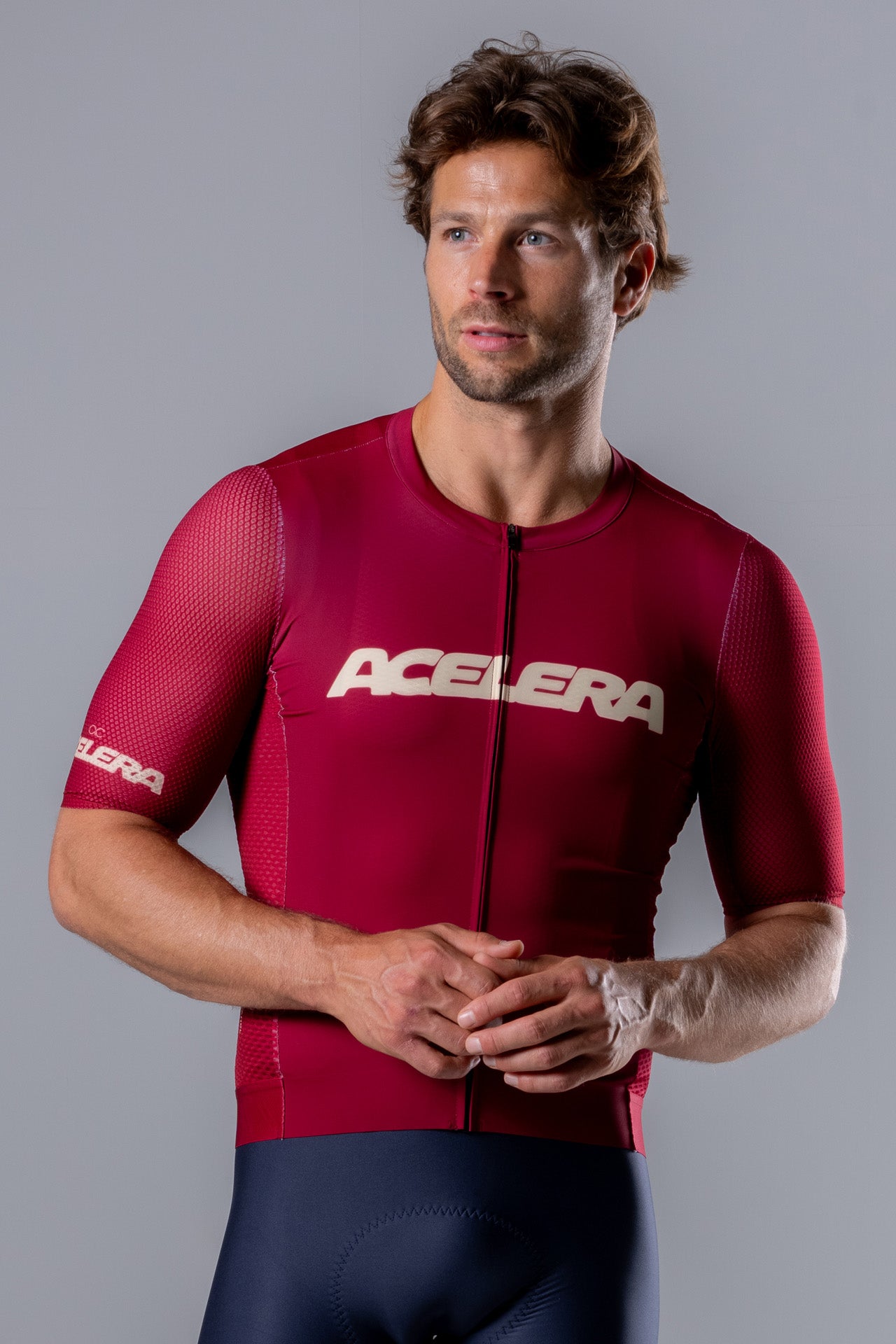Maillot de vélo Pro pour hommes à manches courtes