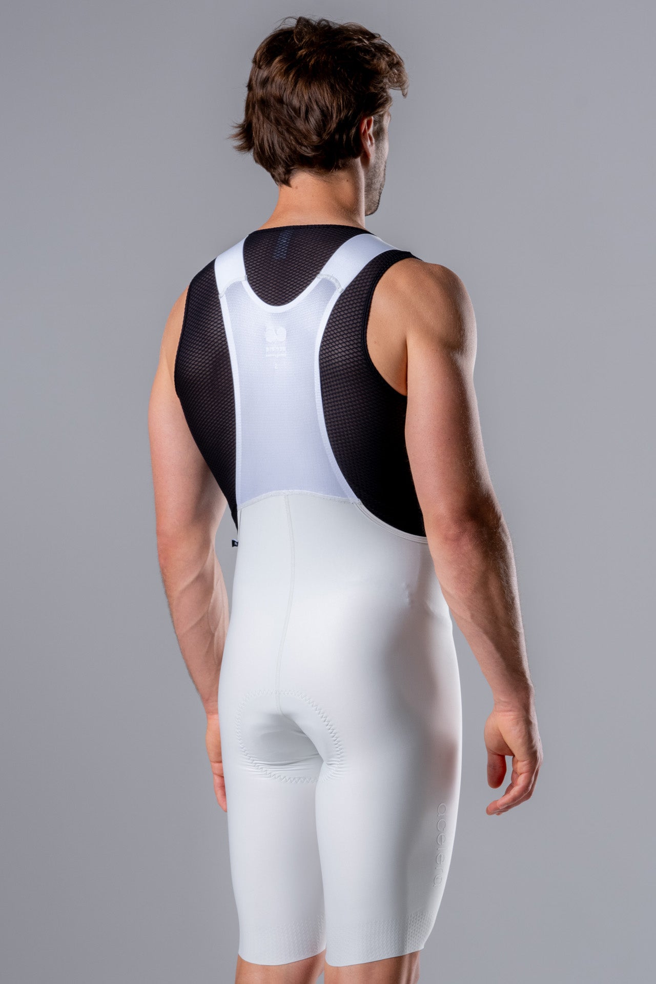 Acelera Heren Intermediate Fietsbroek Kort - White Detail #Color_White
